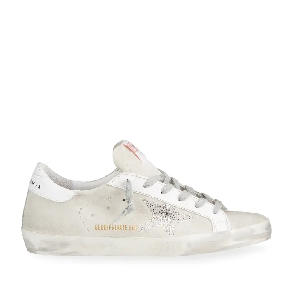 Golden Goose Superstar Swarovski Crystal Suede Sneakers - Picture 2 of 16